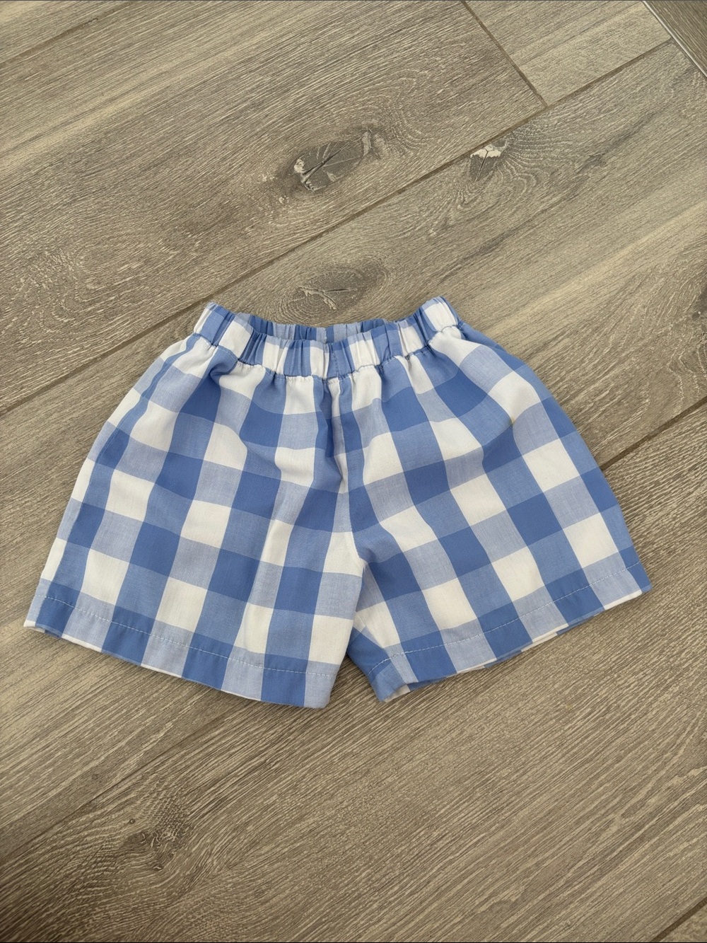 The Beaufort Bonnet Company Blue and White Gingham Shorts